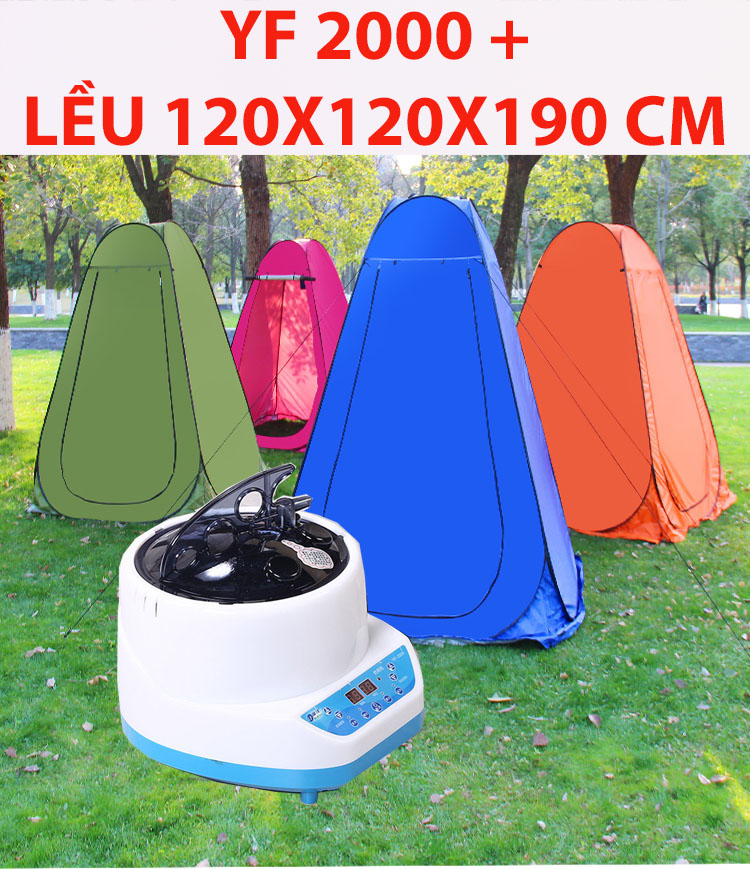 Nồi xông hơi 4 Lít + lều xông hơi đa chức năng (LOẠI LỚN-120 CM-120 CM-190 CM) LỀU ĐI CÂU, LỀU DU LỊCH, LỀU TẮM CHO TRẺ.