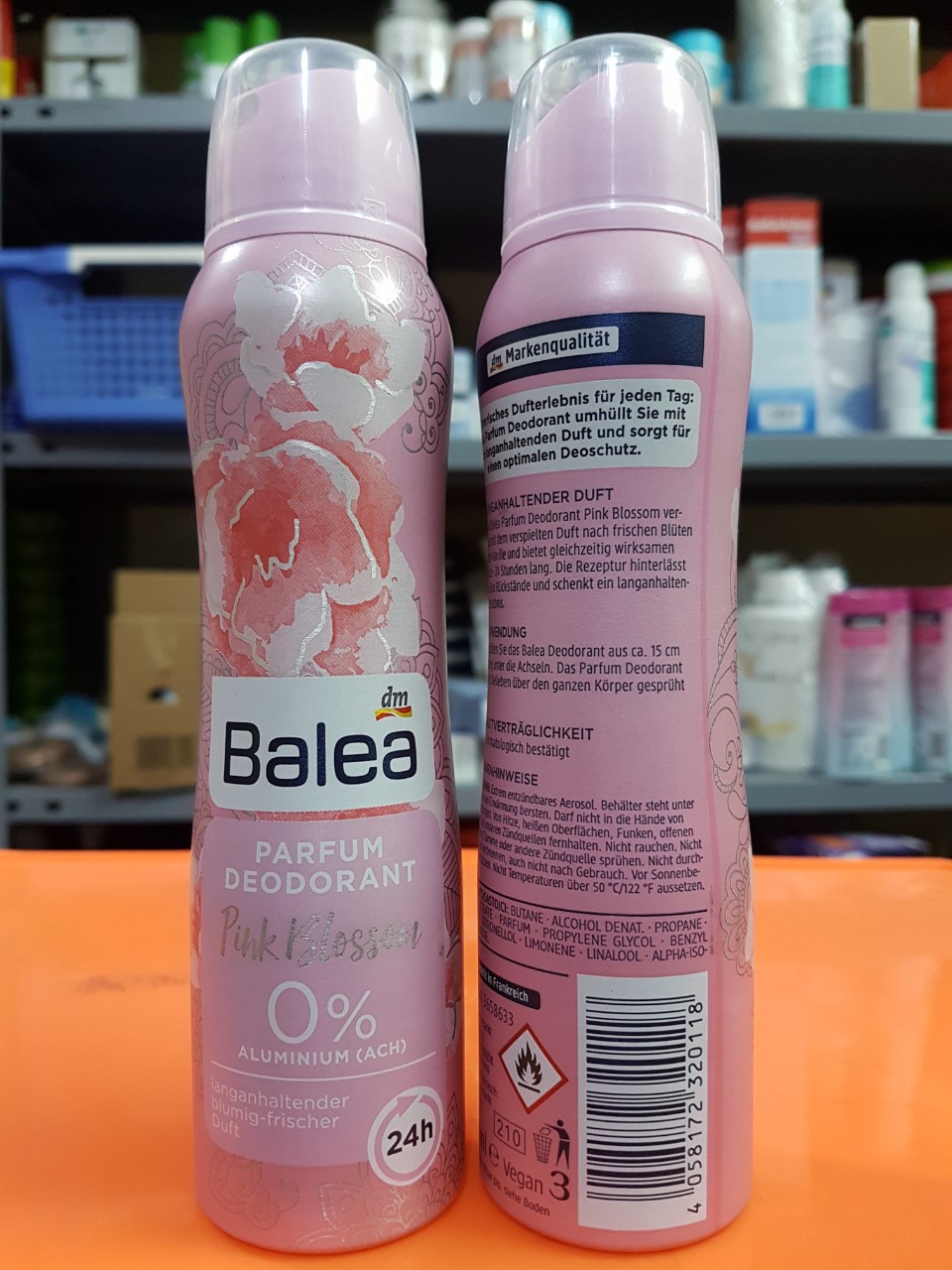 Xịt khử mùi Balea Parfum Pink Blossom hương nước hoa 150ml của Đức