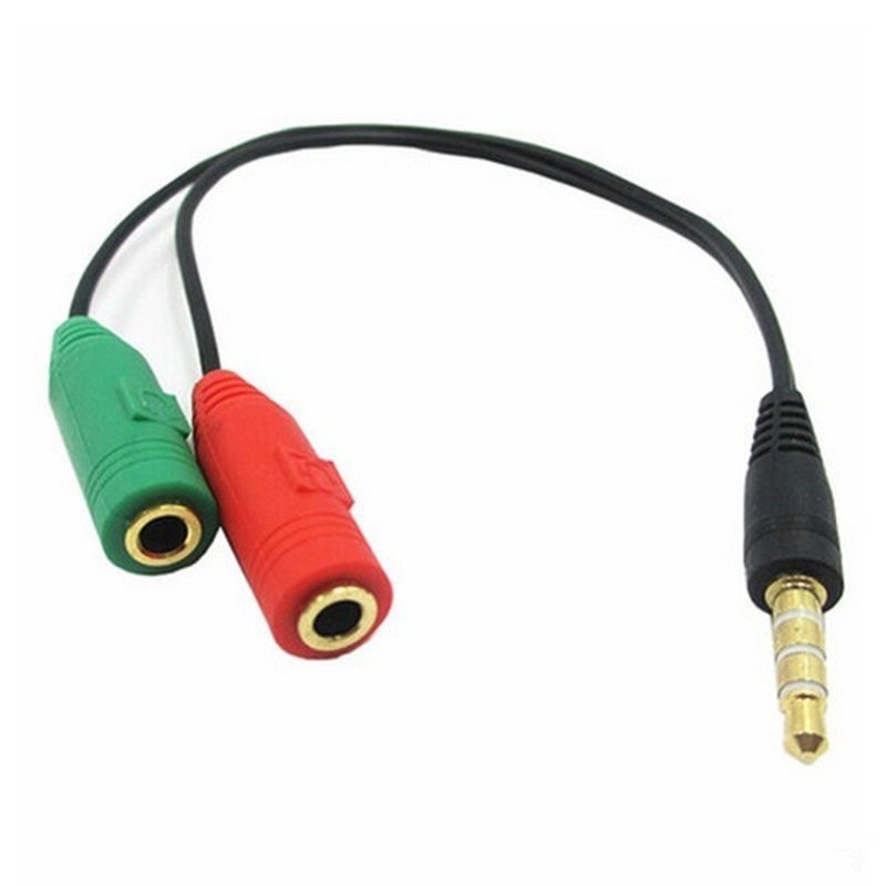 [HCM]DÂY CHUYỂN TỪ 3.5LY SANG 2 LỖ PHONE VÀ MICRO DÙNG CHO TAI NGHE