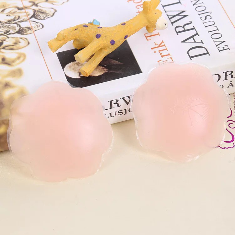 Combo 4 cặp dán ngực hộp thiếc Nipple Silicone - Miếng dán ngực - Mút dán ngực - Áo ngực dán