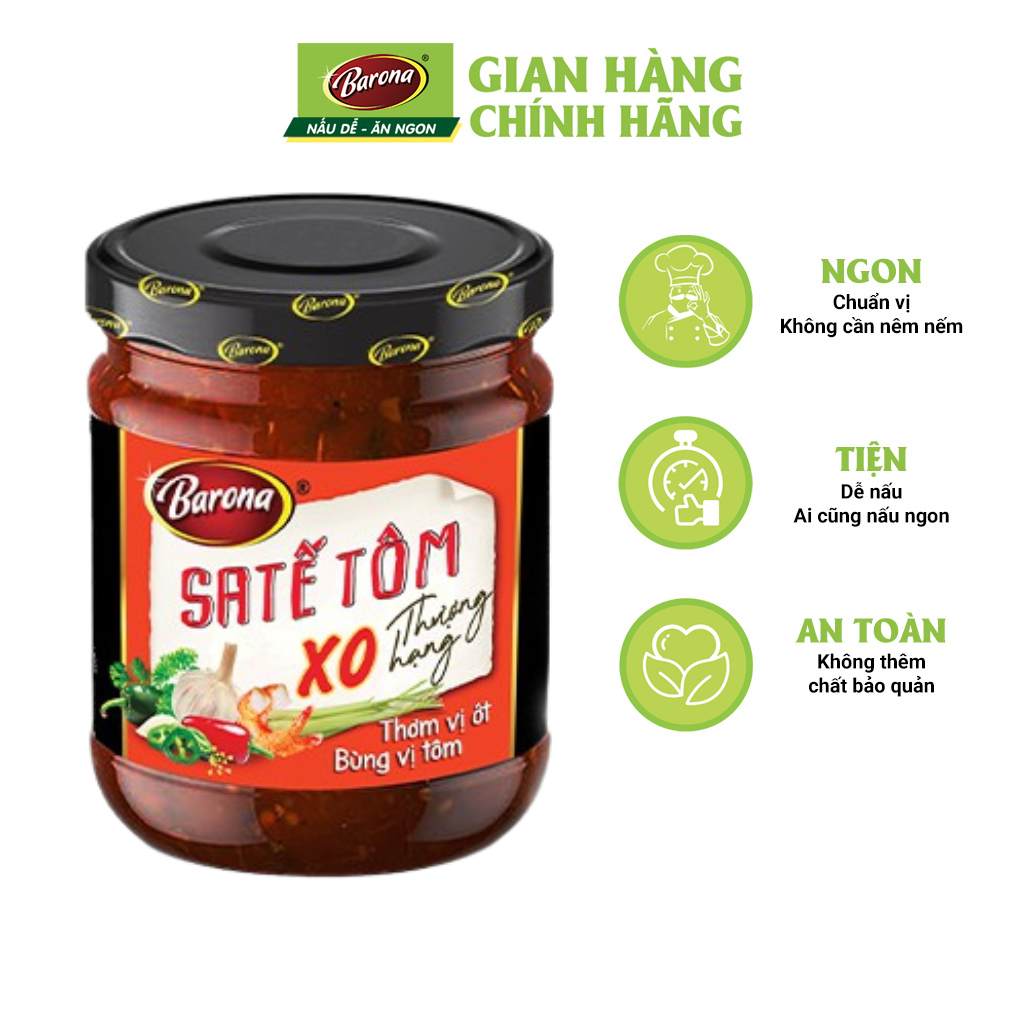 Sate Tôm XO thượng hạng Barona 100g