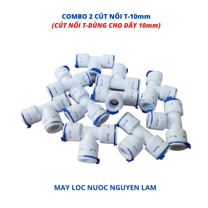 Cút nối t 10mm - kết nối dây 10mm