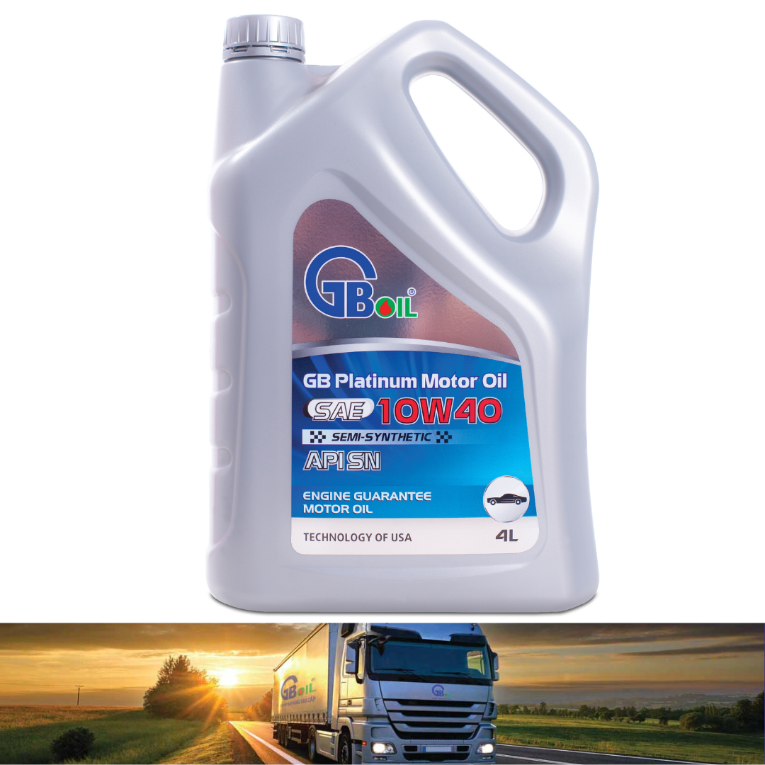 Dầu nhớt gb platinum motor oil sae 10w40, api sn, acea a3/b4-8 - dầu nhớt động cơ - tổng hợp toàn phần
