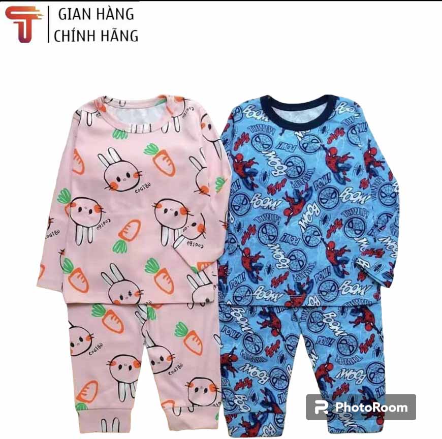 Đồ bộ bé trai bé gái ,bộ dài tay cho bé TANOSA chất liệu vải chính phẩm 100% cotton họa tiết dễ thương cho bé trai/bé gái