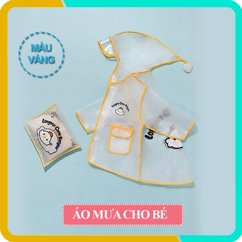 Áo Mưa Cho Bé- Chất Liệu EVA Cao Cấp- Hình Ảnh Siêu Cute- Mẫu Mới
