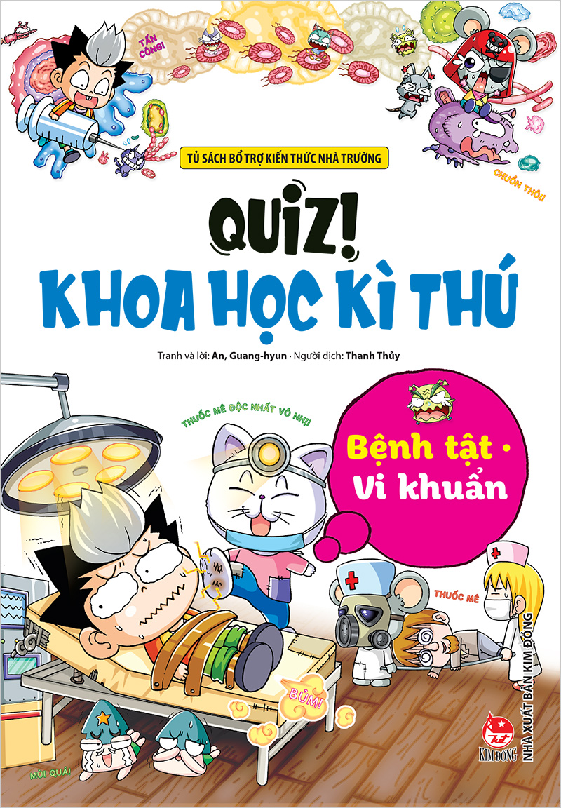 Sách- quiz! khoa học kì thú: bệnh tật vi khuẩn