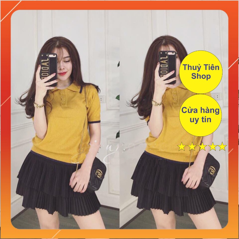 Chân Váy Xếp Ly 2 Tầng(#995)_Shop Thủy Tiên Lzd