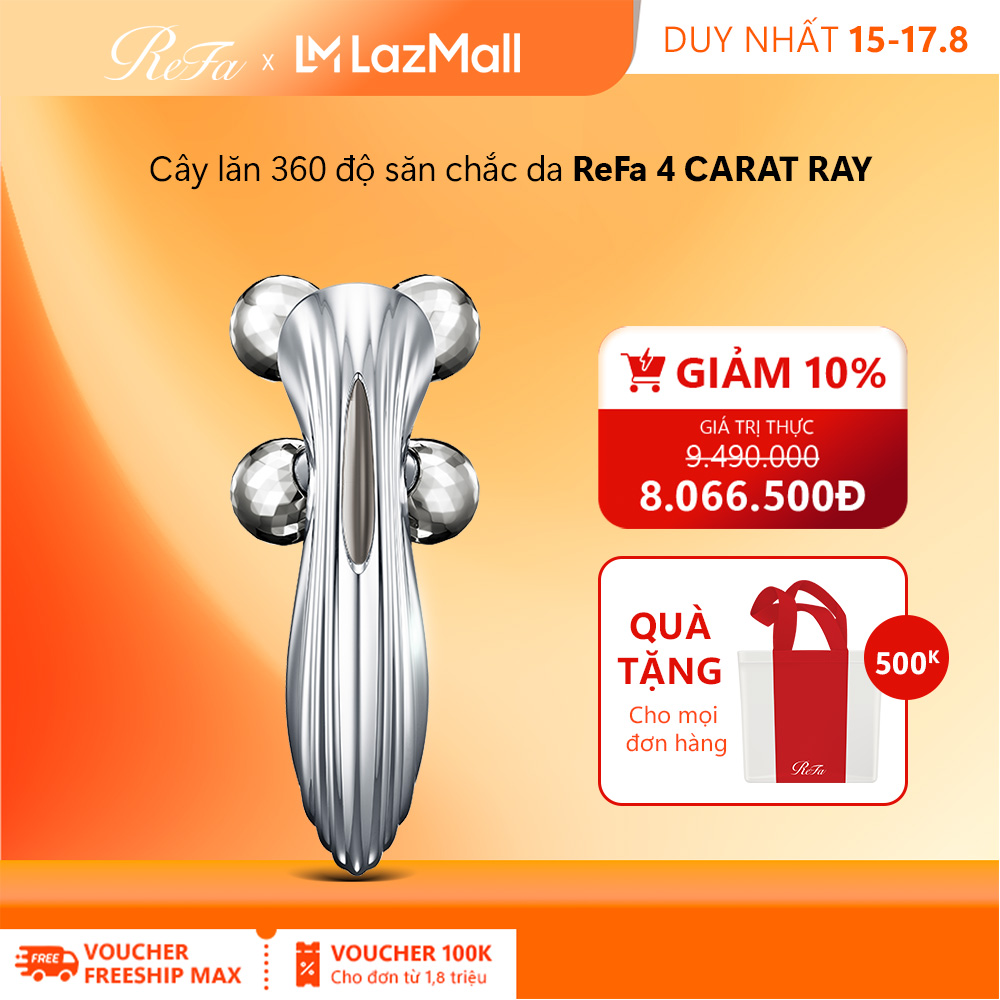 ReFa 4 CARAT RAY - Cây lăn massage 360 độ
