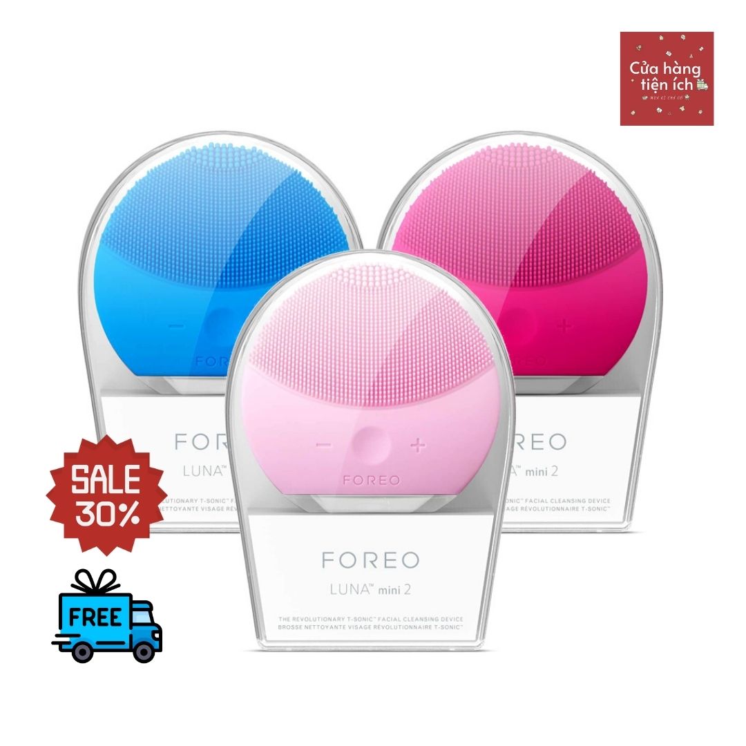 Máy rửa mặt foreo luna mini 2, 5 in 1 rửa sạch sâu bên trong, massage giúp da căng bóng mịn màng chtl41