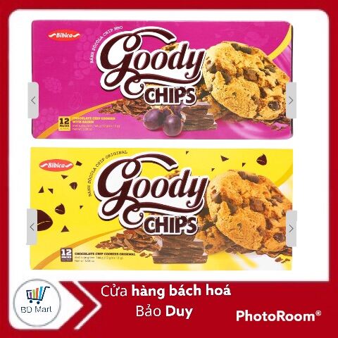 Bánh quy hạt socola chip và nho khô Goody Chips GÓI 80G