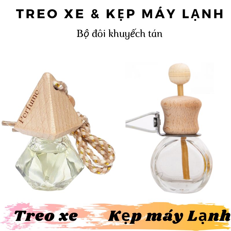 [HCM]Bộ đôi treo xe và kẹp máy lạnh khuyếch tán tinh dầu