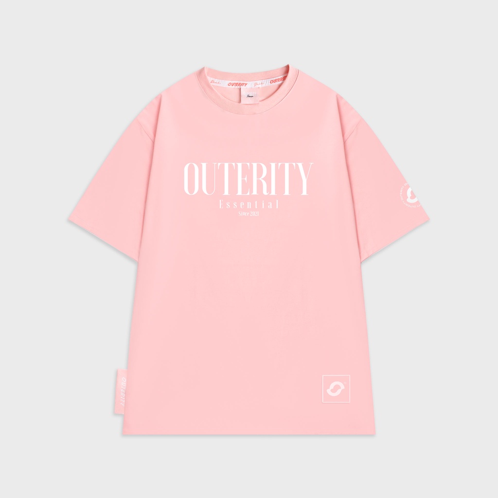 Áo thun hồng outerity in nổi ver 2.0 / orp134