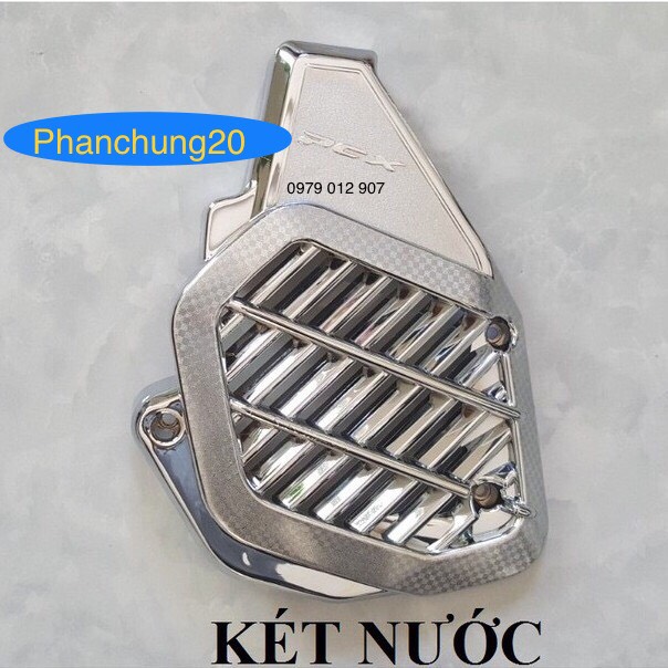 Ốp két nước dùng cho đời xe pcx 2018 2019 2020 2021 - 125 150cc crom