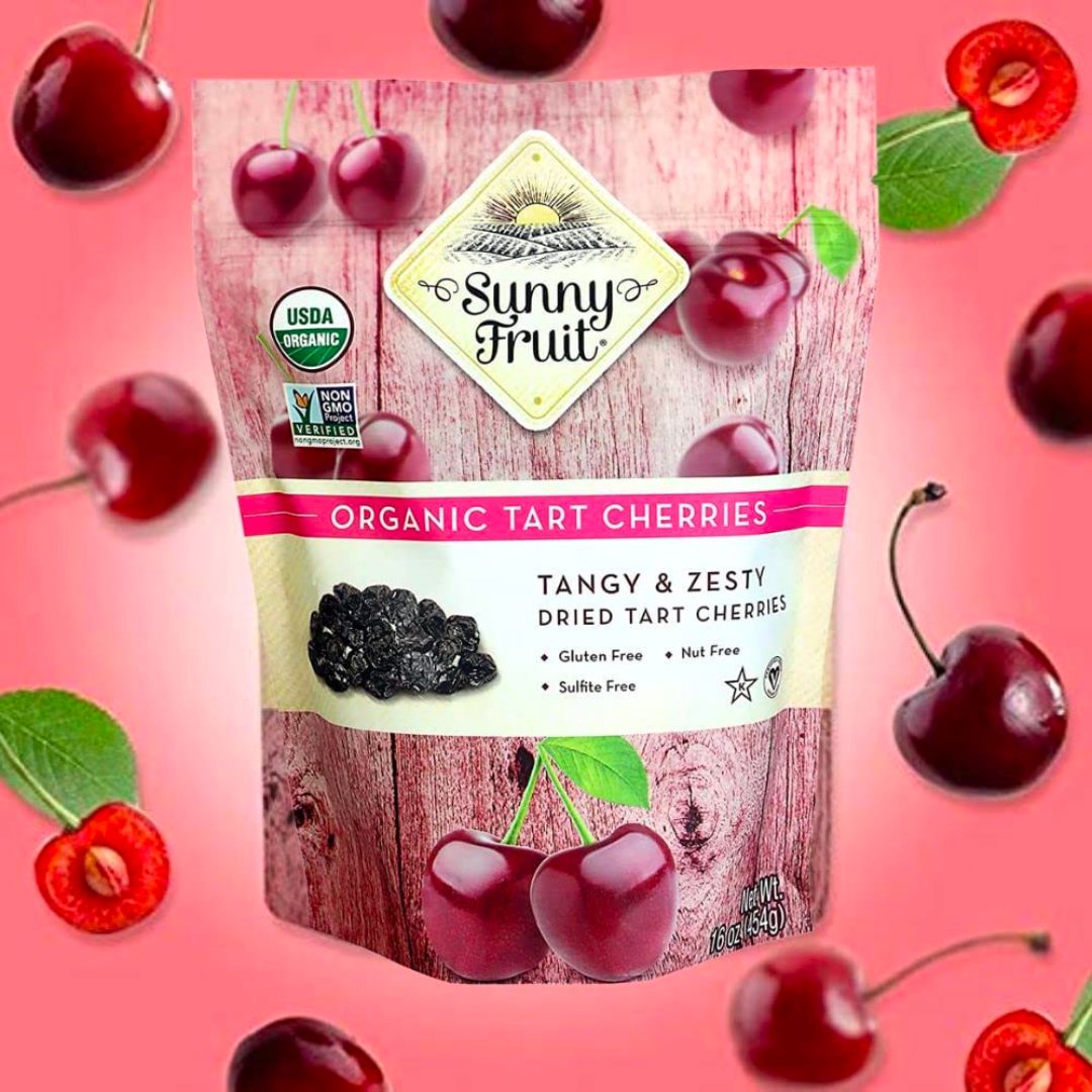 Organic Tart Cherries Sunny Fruit 100g - Organic Dried Cherry - Organicley