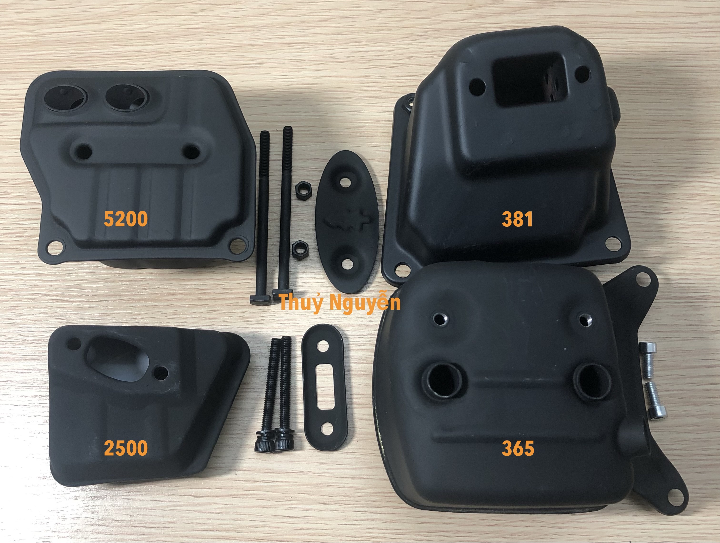 Pô lửa /bô lửa máy cưa xích 2500/ 5200/ 381/ 365