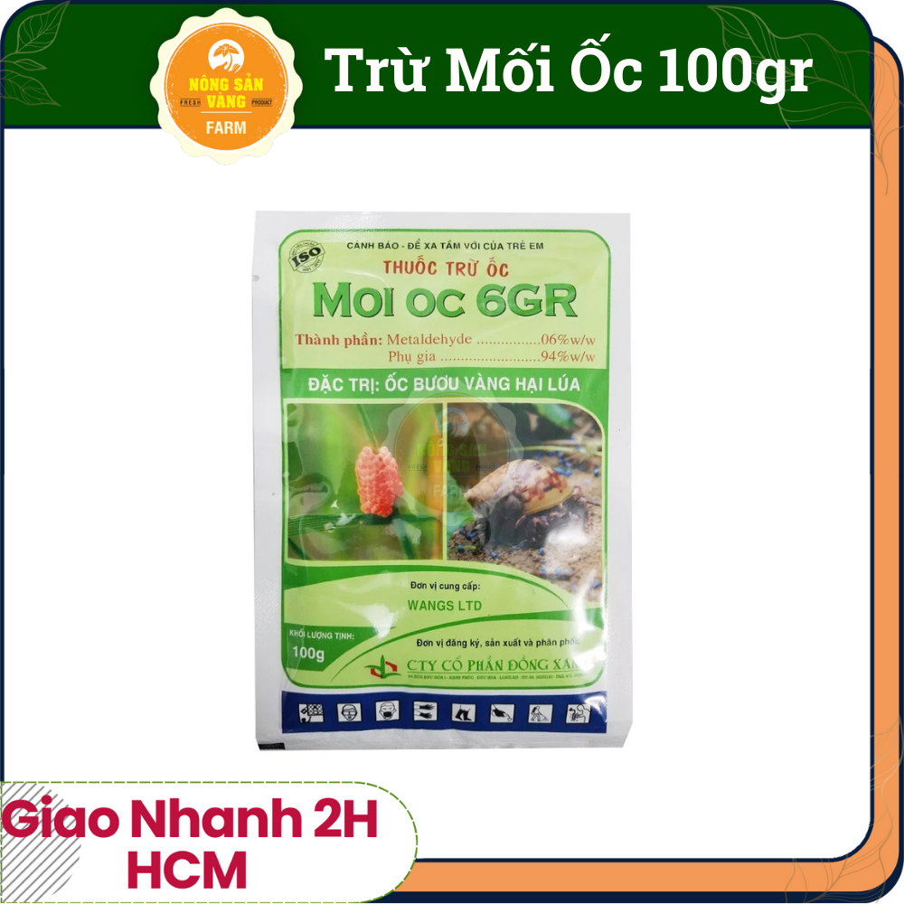 Bã diệt ốc- moi ốc 6g , trừ ốc sên và các loại ốc - nông sản vàng