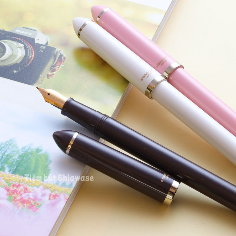 Bút Máy Calligraphy Sailor Fude De Mannen Pearl - Ngòi 40 Độ