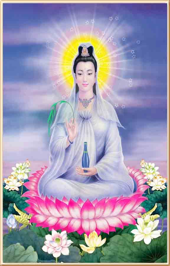 Tranh dán tường phật giáo phòng thờ