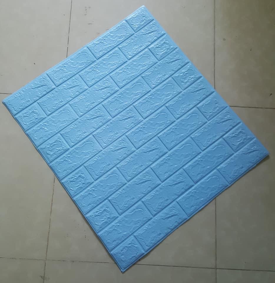 30 Miếng xốp dán tường giả gạch 3D màu xanh ngọc – mua tấm xốp , mút dán tường cao cấp chống ẩm mốc giá rẻ.Miếng xốp trang trí phòng khách , phòng ngủ đẹp