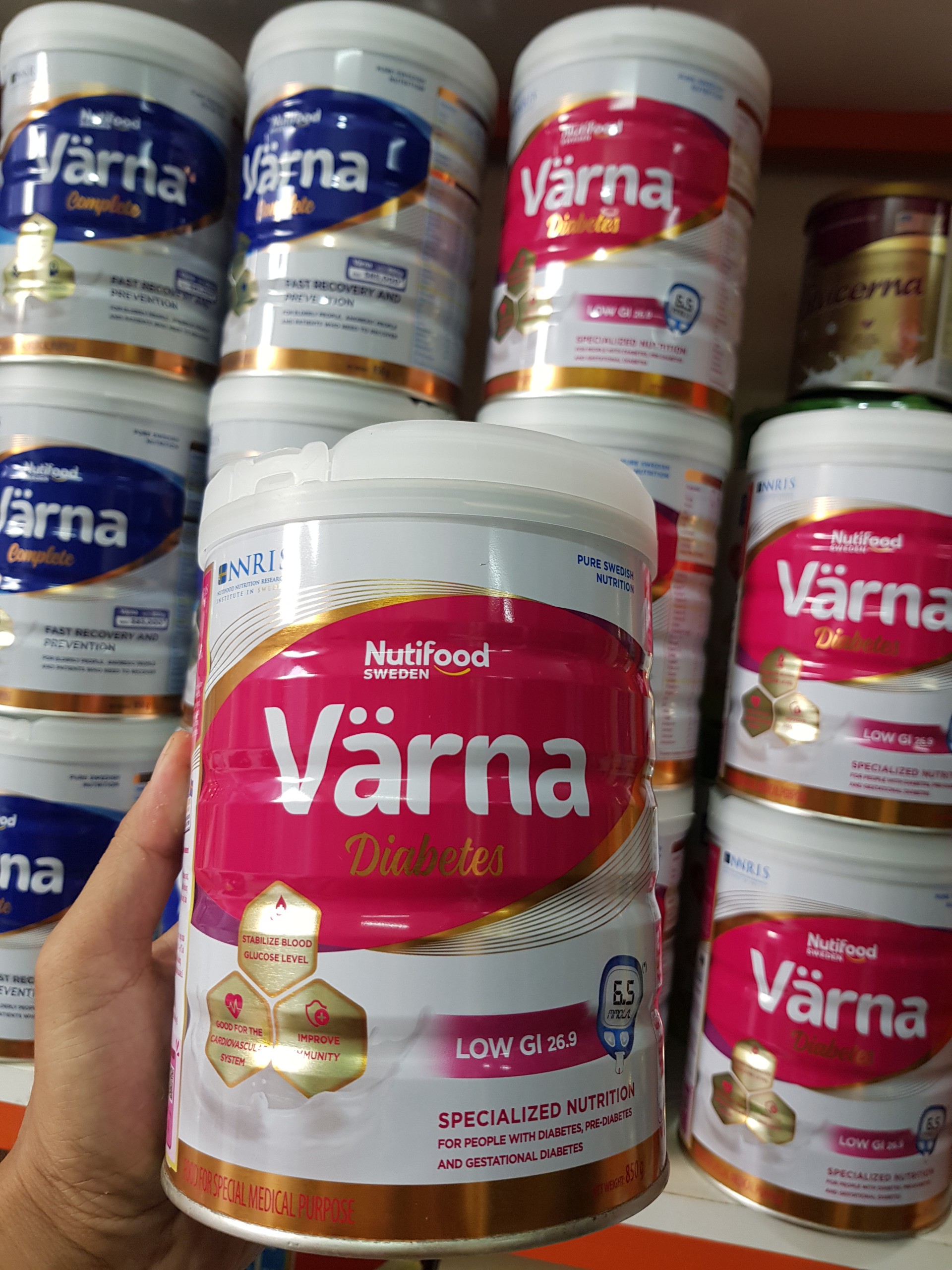 Sữa Bột Nutifood Varna Diabetes 850g dành cho người tiểu đường