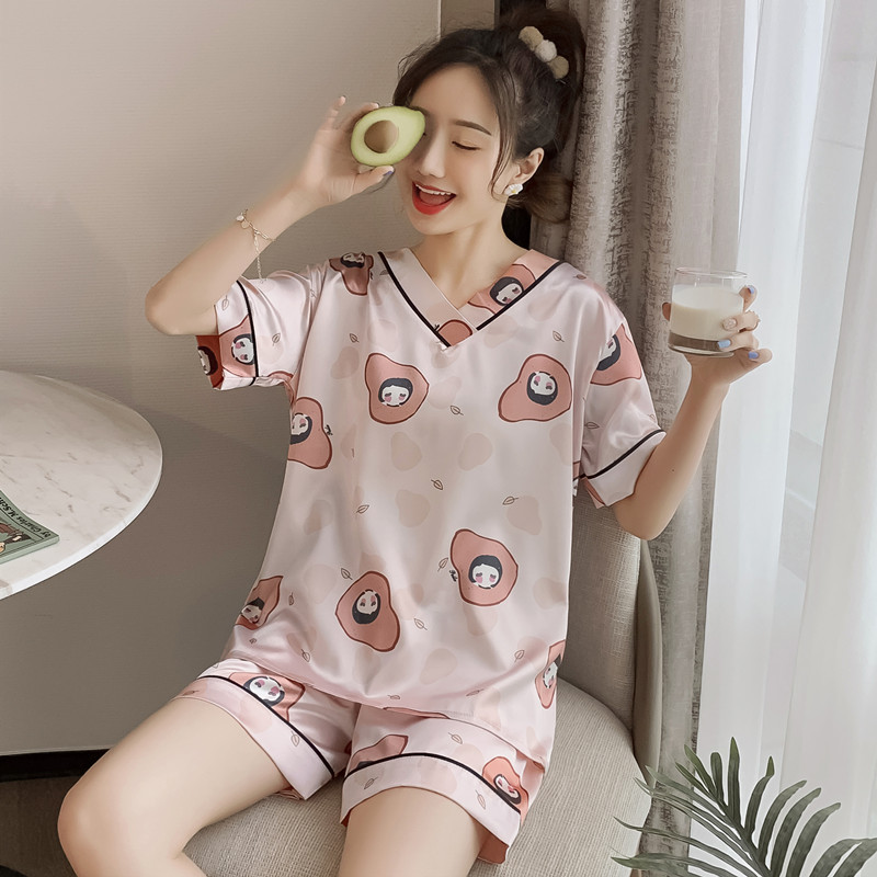 Pijama, Pjzama đồ bộ mặc nhà, đồ ngủ lụa mặc mát, mềm, nhẹ họa tiết dễ thương
