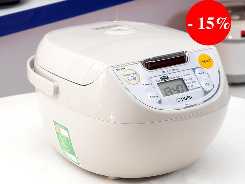 Nồi cơm điện tử tiger jbv-s18w - 1.8l