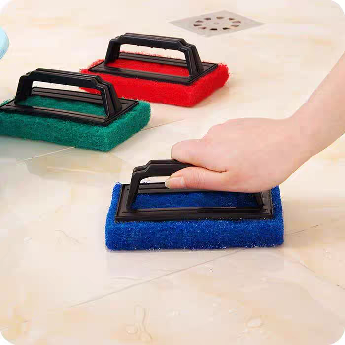 Bàn chải cọ rửa bếp, chà sàn mặt bàn cước nhám có tay cầm HIỆP PHÁT