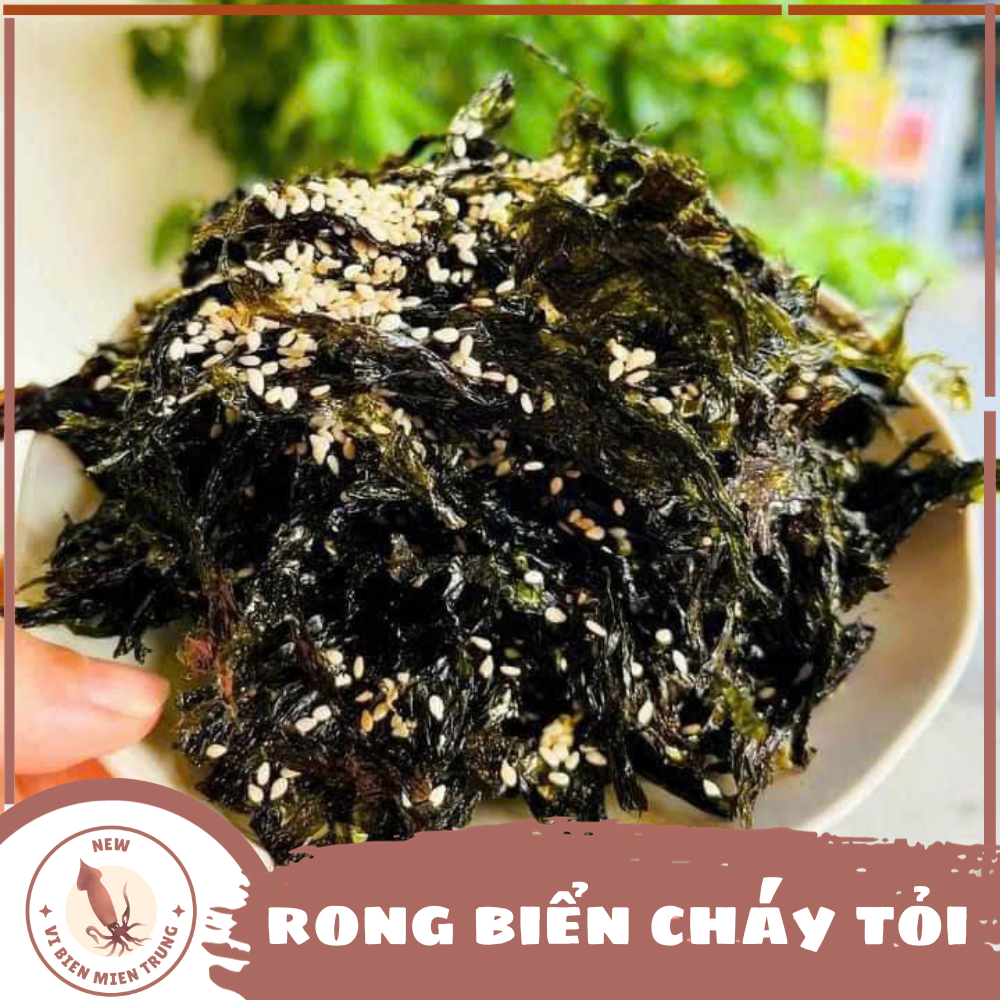 Rong biển cháy tỏi mè vị biển 250gr, rong biển ăn liền hủ pet dai ngon chuẩn vị