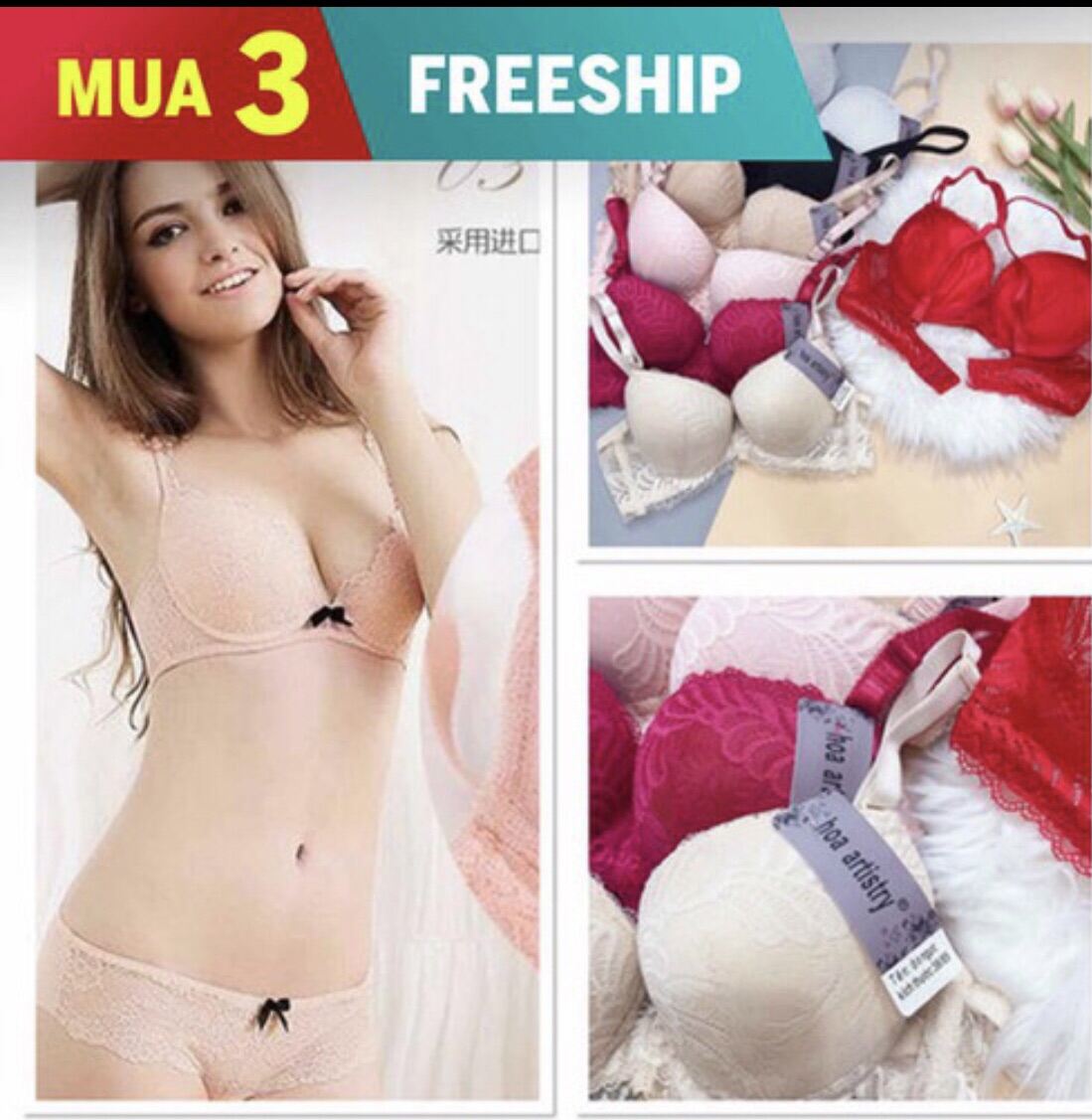 Áo ngực cotton ren có gọng hàng việt nam