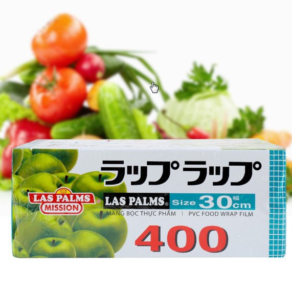 1 cuộn màng bọc thực phẩm Táo xanh Laspalm 30cm x 400