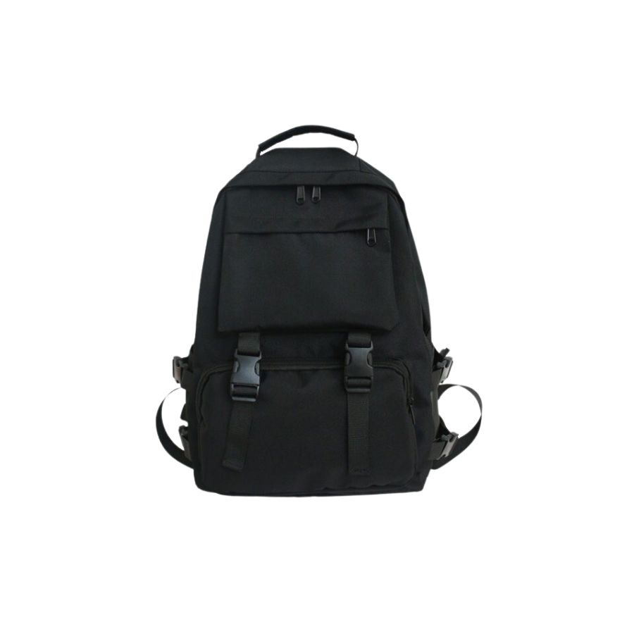 Balo Unisex Basic chống nước balo đi học vải Canvas nam, nữ