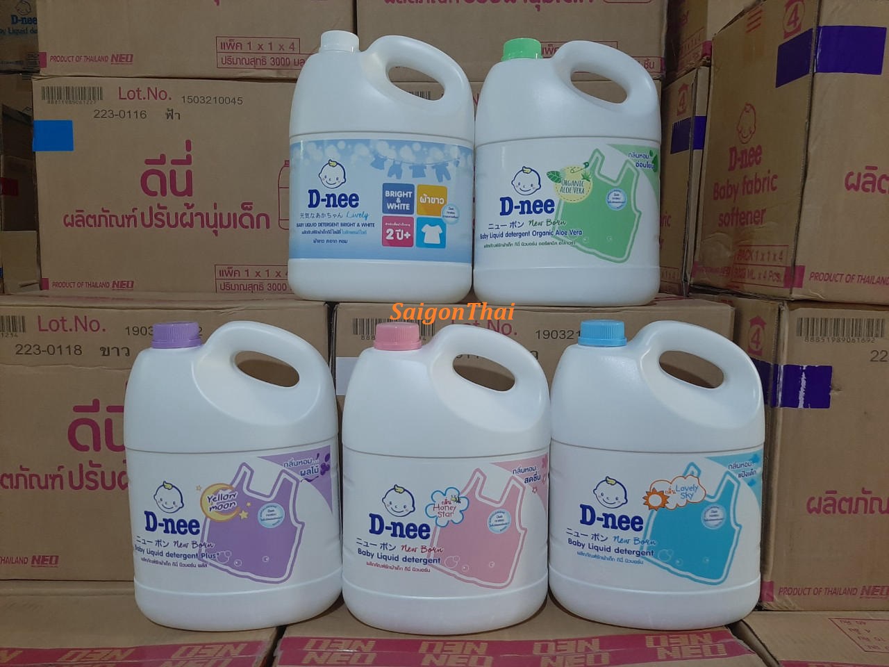 (SGT) Nước Giặt Dnee hàng Chất Lượng - Thái Lan 2800ml/ 3000ml (3 lít)