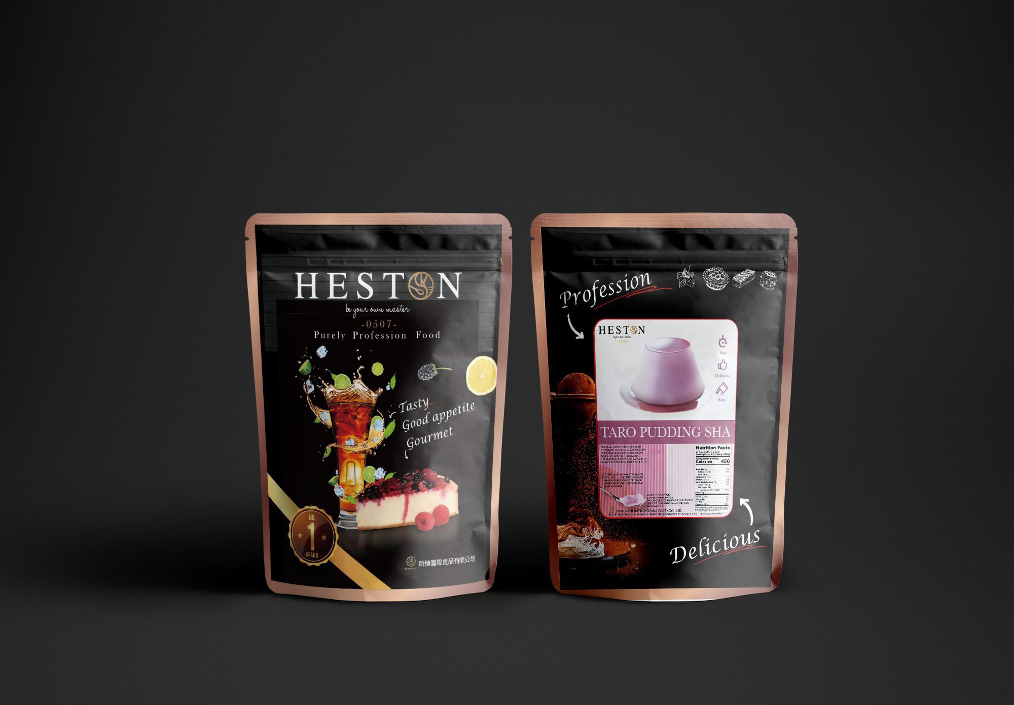 Bột pudding khoai môn hiệu Heston Đài Loan