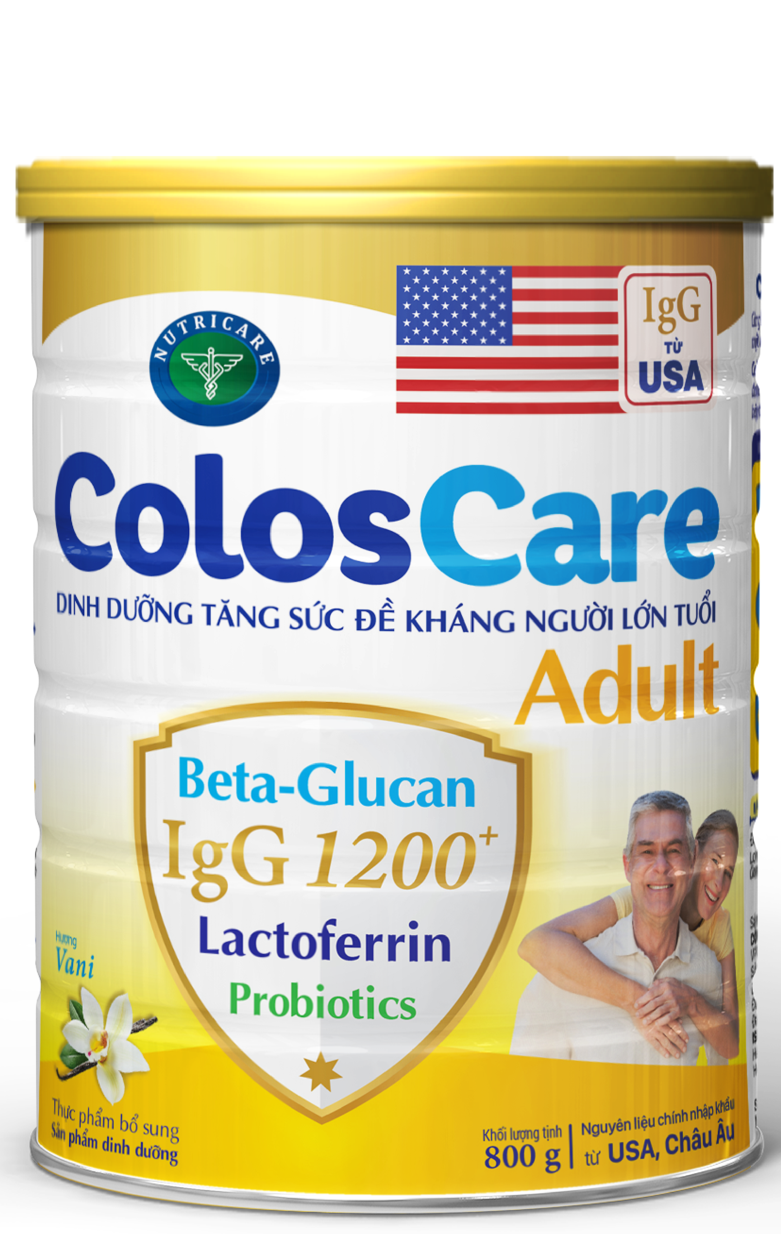 Sữa bột Nutricare ColosCare Adult (800g) - tăng cường đề kháng