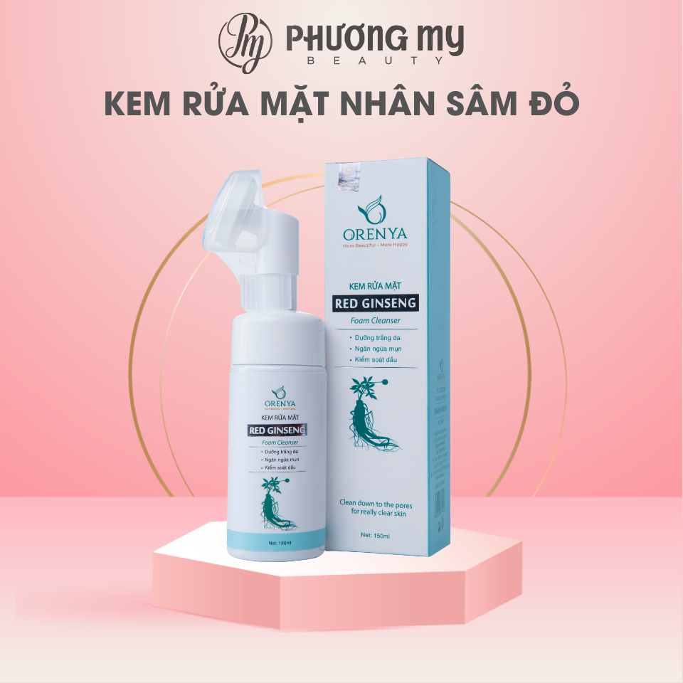 Kem rửa mặt nhân sâm đỏ Hàn Quốc Orenya Red Ginseng Cleanser 150ml – PhuongMy Beauty