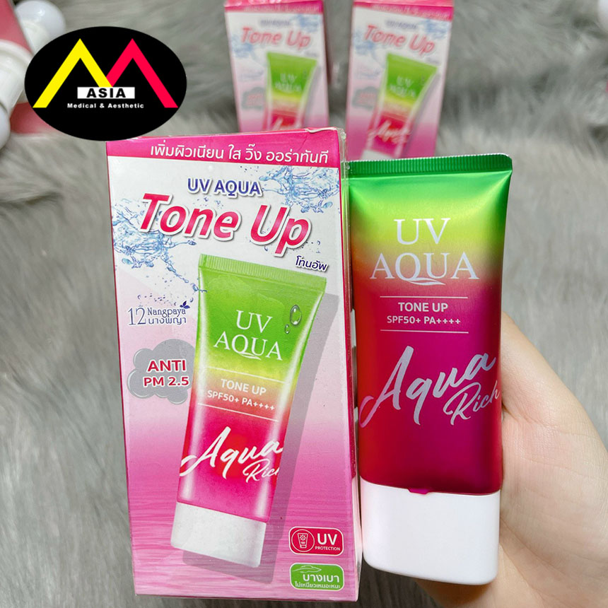 [HÀNG Chính Hãng] Kem chống nắng UV AQUA Rich , dưỡng ẩm , uv , Thái Lan 60Ml