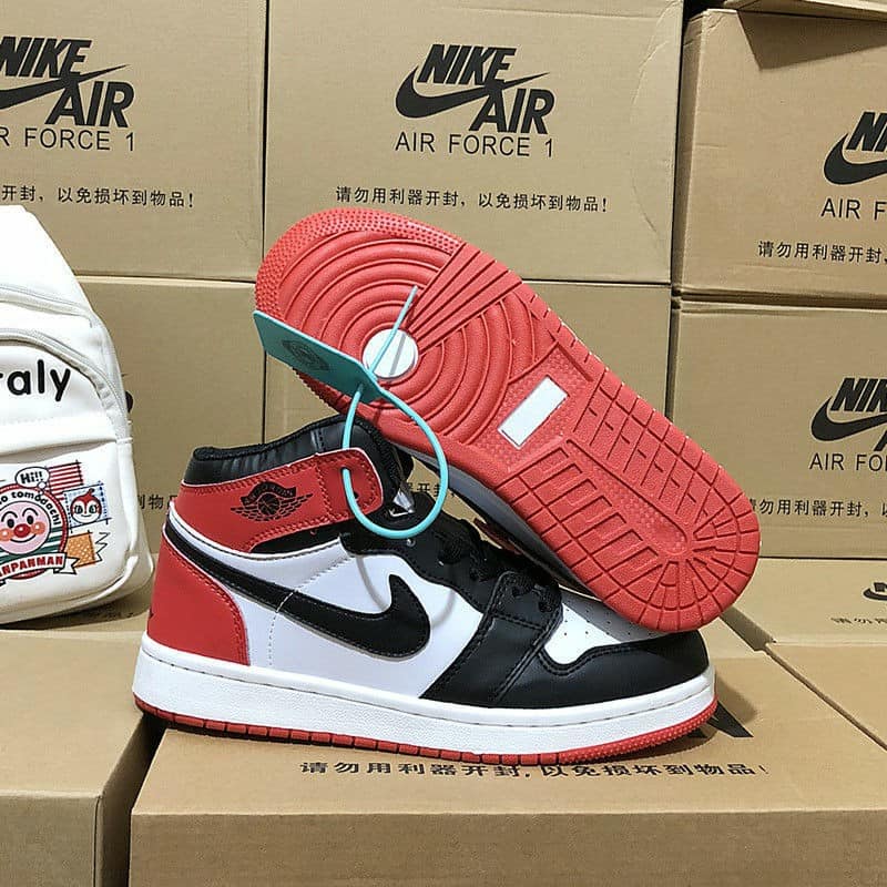 ] Giày Thể Thao JD1 LOW  Cổ Cao Màu Đỏ Nam Nữ