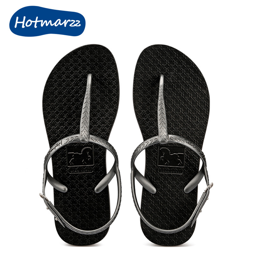 Hotmarzz - Nữ nhi mới nổi dép đan lụa kiểu áo len đan lụa chống ván bãi biển HM0602