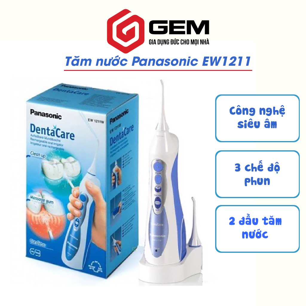 Tăm nước Panasonic Ew1211 - Tăm nước chăm sóc răng miệng và nướu.