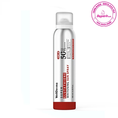 Xịt chống nắng wellderma Hàn Quốc 180ml