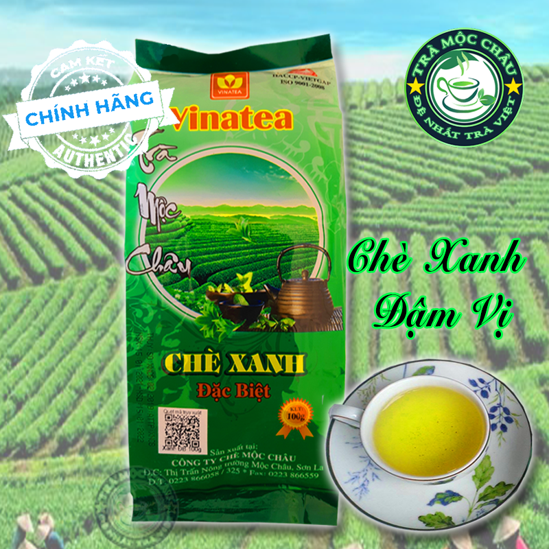 Trà xanh mộc châu đặc biệt 100g - trà mộc châu đặc sản