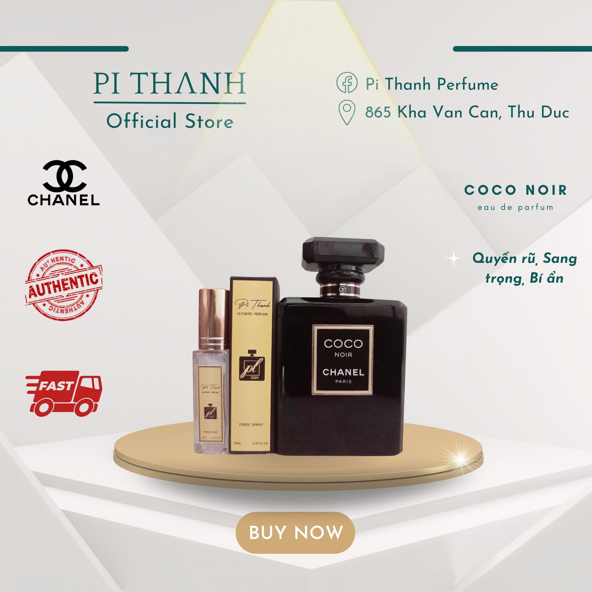 Nước hoa Chiết Chanel Coco Noir Quyến rũ, Sang trọng, Bí ẩn