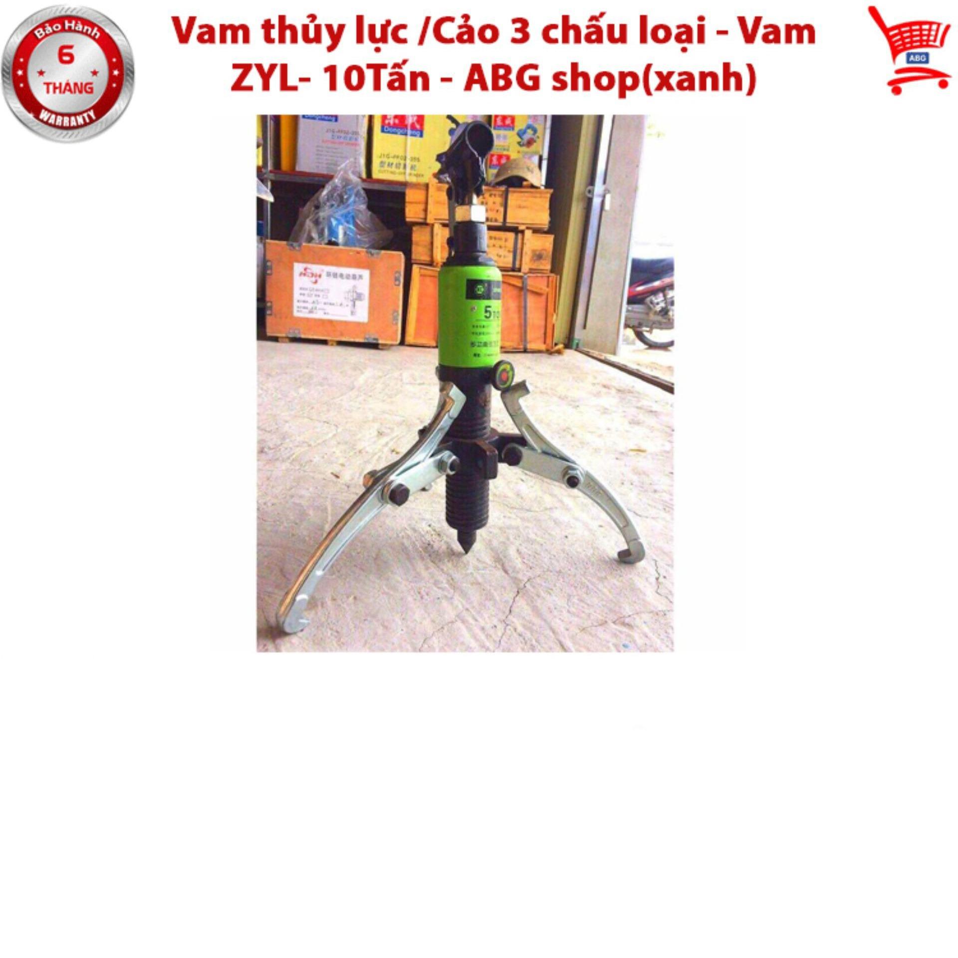 Vam thủy lực /cảo 3 chấu loại - vam zyl- 10tấn - abg shop