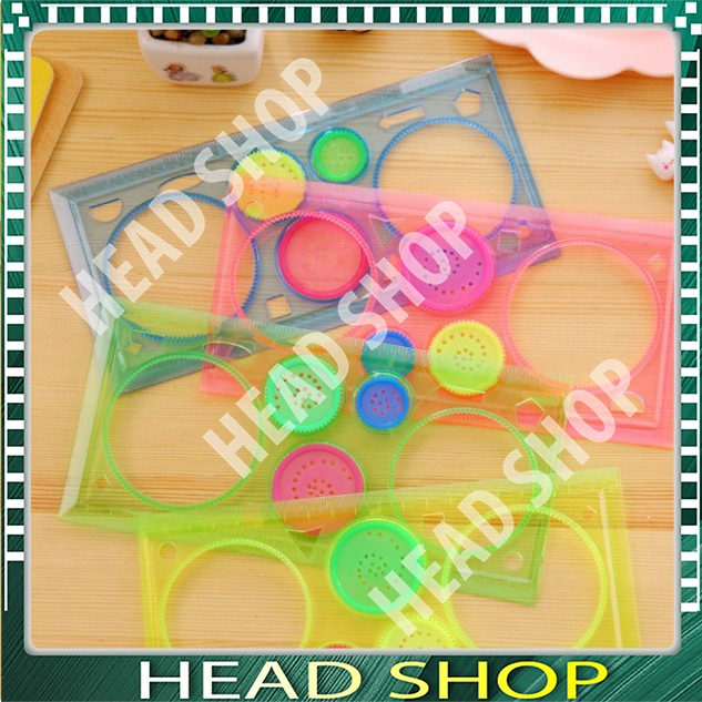 THƯỚC VẼ HOA VĂN SÁNG TẠO, ĐỒ CHƠI, DỤNG CỤ HỖ TRỢ SÁNG TẠO CHO BÉ HEADSHOP