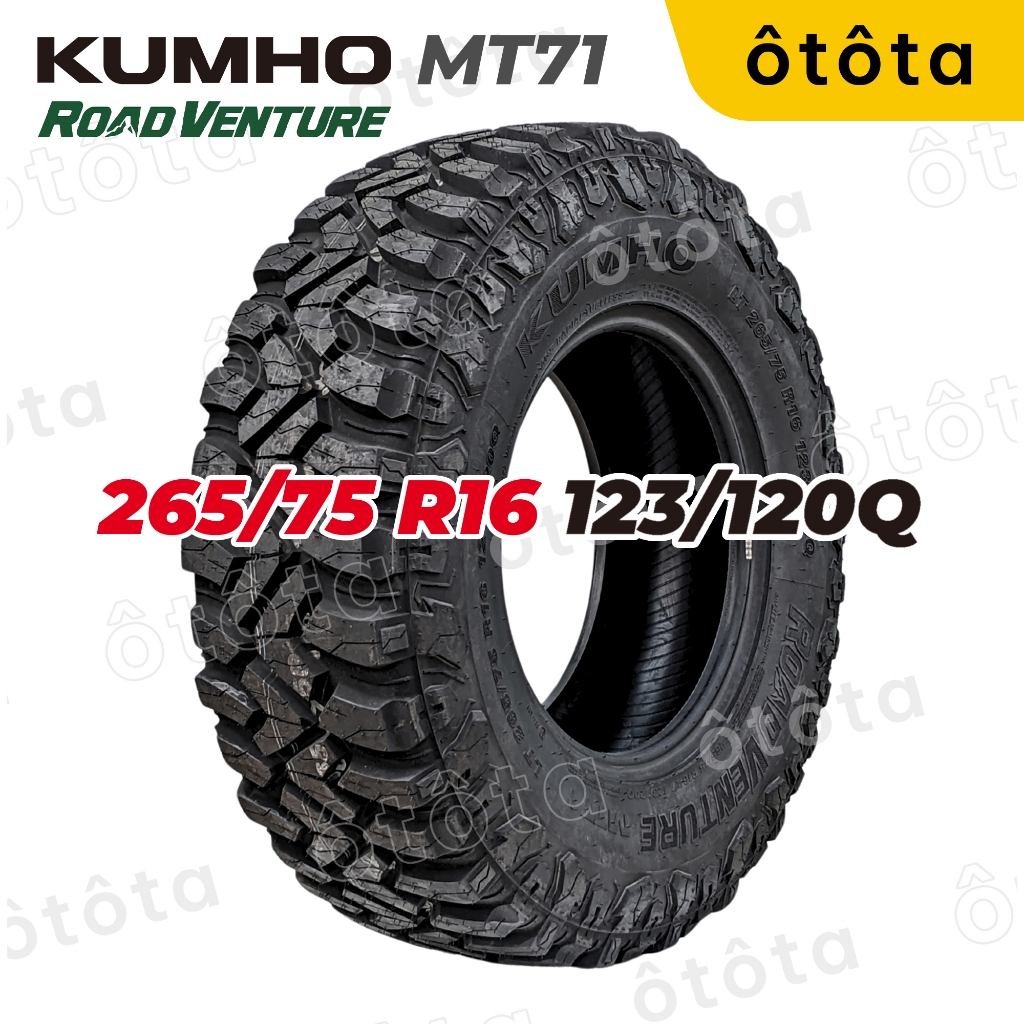 Lốp ô tô Kumho 265/75 R16 123/120Q Road Venture MT71– Chính Hãng BH 5 năm (265/75R16, 265 75 R16) Giá 6,663,384 Đồng*Miễn phí vận chuyển