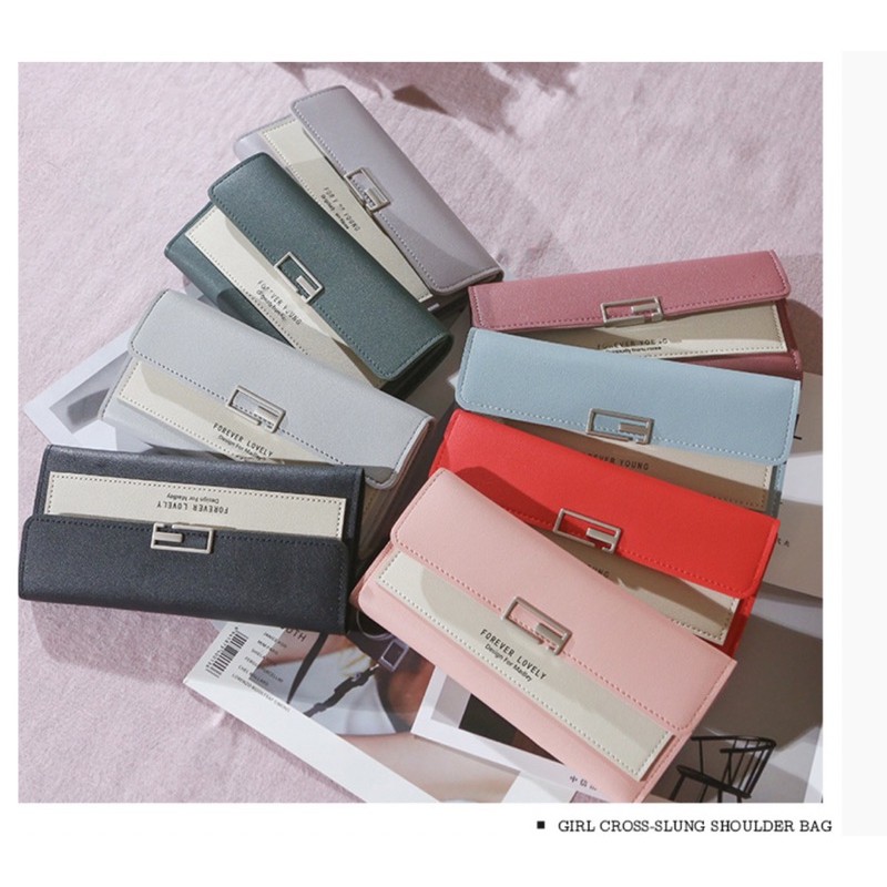 Ví nữ ❤️freeship❤️ ví dài cầm tay đựng tiền, giấy tờ lm 187