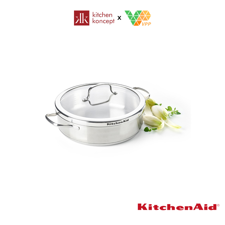 Nồi Inox KITCHENAID 26cm - 3.6L - Thương hiệu nổi tiếng từ Mỹ - Nhập khẩu Chính Hãng