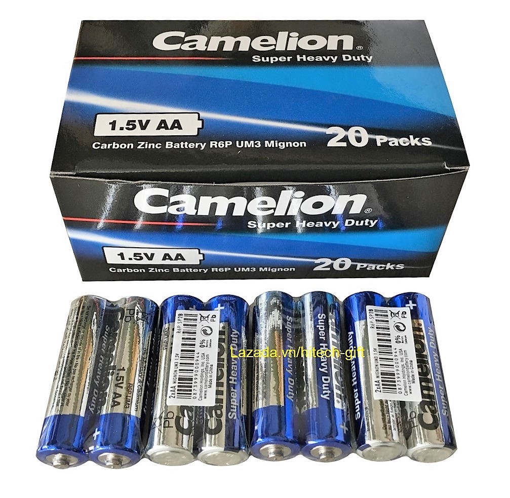 Chính HãngHộp 40 Viên Pin Tiểu AA 2A Camelion Hiệu Suất Cao 1.5V