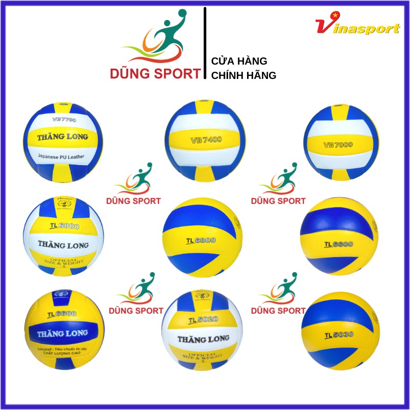  COD Bóng chuyền Thăng Long da Nhật tiêu chuẩn thi đấu VB 7000 VB7400 VB 7700 TL 5020 tặng túi lưới và kim bơm tiêu chuẩn FD77 