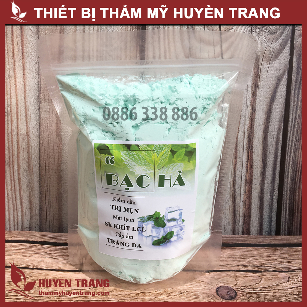 Bột Mặt Nạ Bạc Hà XỊN: Giảm Mụn Thâm, Hút Dầu, Làm Trắng Da - Thẩm Mỹ Huyền Trang NANOCEE